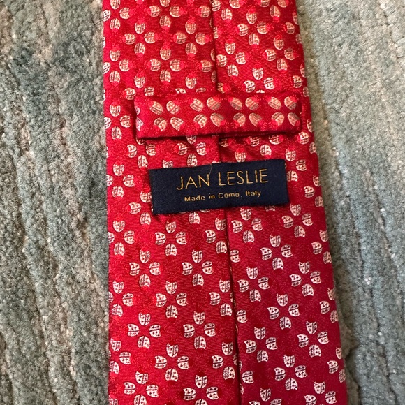 JAN LESLIE ladybug tie - Picture 2 of 2